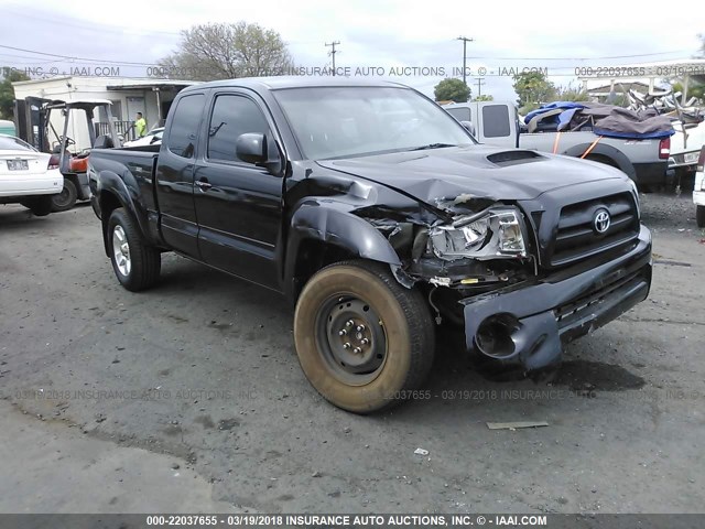 5TETU62N38Z521156 - 2008 TOYOTA TACOMA PRERUNNER ACCESS CAB BLACK photo 1