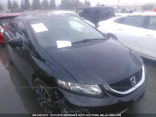 2HGFB2F89FH519308 - 2015 HONDA CIVIC EX BLACK photo 1