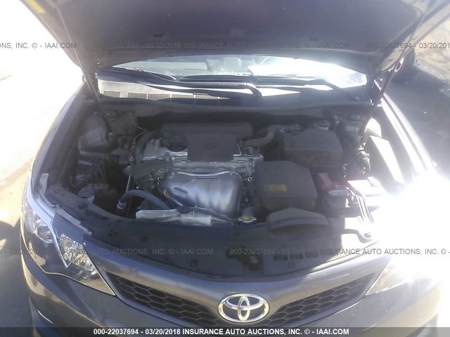 4T1BF1FK7EU451332 - 2014 TOYOTA CAMRY L/SE/LE/XLE GRAY photo 10