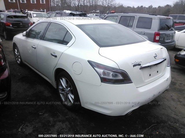 1N4AA5AP4CC856629 - 2012 NISSAN MAXIMA S/SV WHITE photo 3