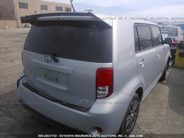 JTLZE4FE3DJ041147 - 2013 TOYOTA SCION XB SILVER photo 4