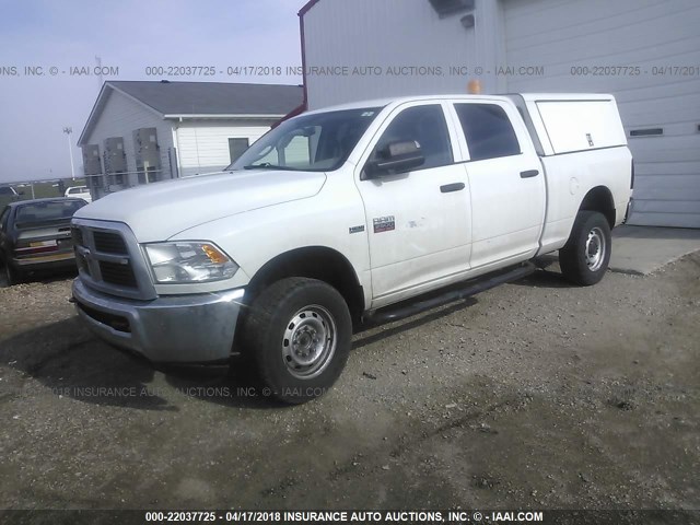 3C6TD5CT7CG259273 - 2012 DODGE RAM 2500 ST WHITE photo 2