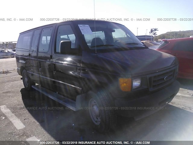 1FMRE11W74HA50415 - 2004 FORD ECONOLINE E150 WAGON BURGUNDY photo 1