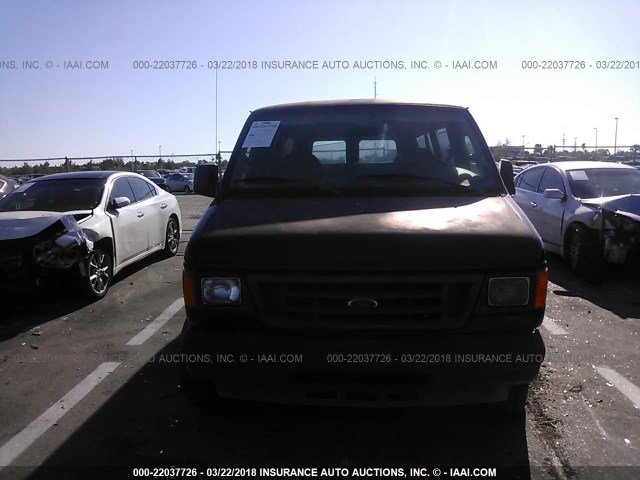 1FMRE11W74HA50415 - 2004 FORD ECONOLINE E150 WAGON BURGUNDY photo 6