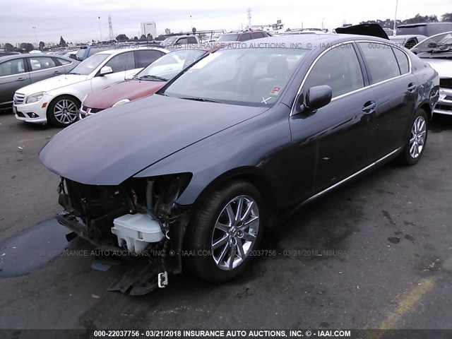 JTHBN96S665009030 - 2006 LEXUS GS GENERATION 200 430 GRAY photo 2