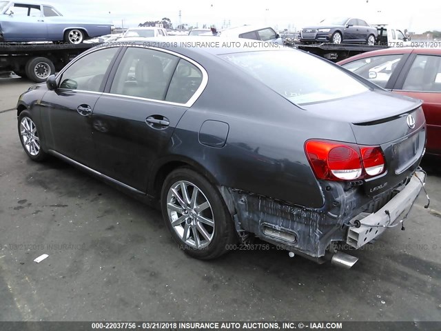 JTHBN96S665009030 - 2006 LEXUS GS GENERATION 200 430 GRAY photo 3