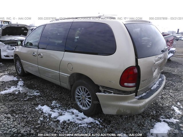 1C4GP64L6YB576709 - 2000 CHRYSLER TOWN & COUNTRY LIMITED GOLD photo 3