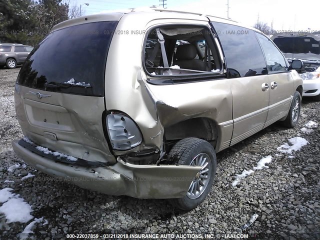 1C4GP64L6YB576709 - 2000 CHRYSLER TOWN & COUNTRY LIMITED GOLD photo 4