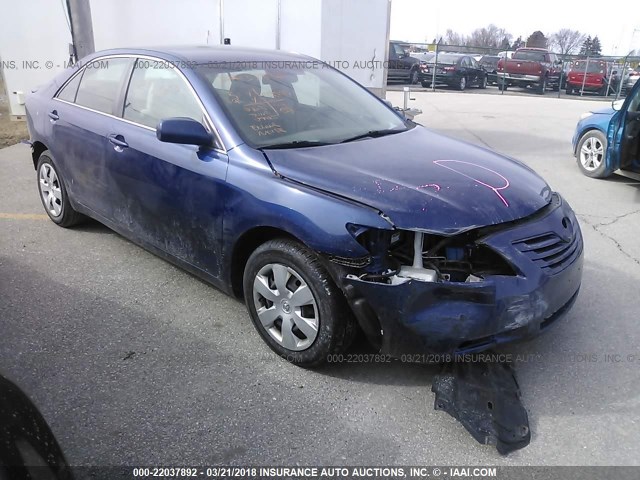 4T1BE46K98U200708 - 2008 TOYOTA CAMRY CE/LE/XLE/SE Dark Blue photo 1