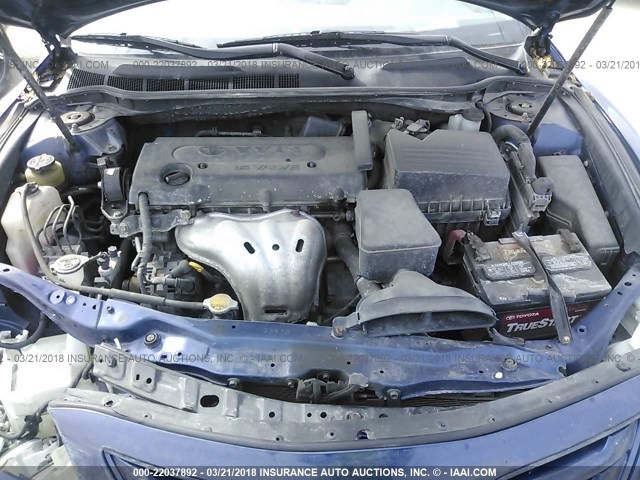 4T1BE46K98U200708 - 2008 TOYOTA CAMRY CE/LE/XLE/SE Dark Blue photo 10
