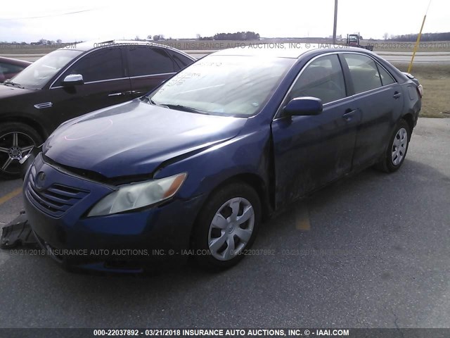 4T1BE46K98U200708 - 2008 TOYOTA CAMRY CE/LE/XLE/SE Dark Blue photo 2