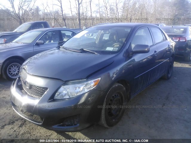 JTDBU4EE4A9117179 - 2010 TOYOTA COROLLA S/LE/XLE GRAY photo 2