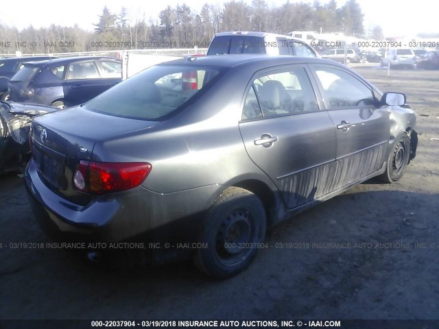 JTDBU4EE4A9117179 - 2010 TOYOTA COROLLA S/LE/XLE GRAY photo 4