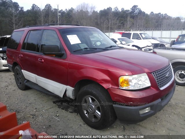 1FMPU15L93LB93727 - 2003 FORD EXPEDITION XLT RED photo 1