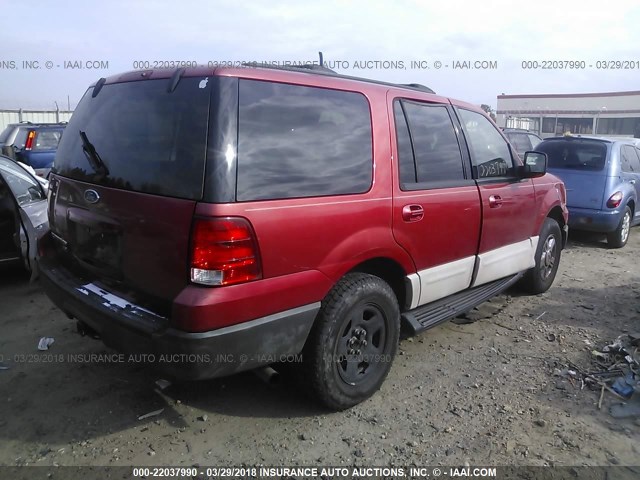 1FMPU15L93LB93727 - 2003 FORD EXPEDITION XLT RED photo 4