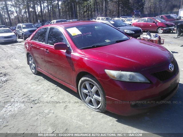 4T1BE46K88U248684 - 2008 TOYOTA CAMRY CE/LE/XLE/SE RED photo 1