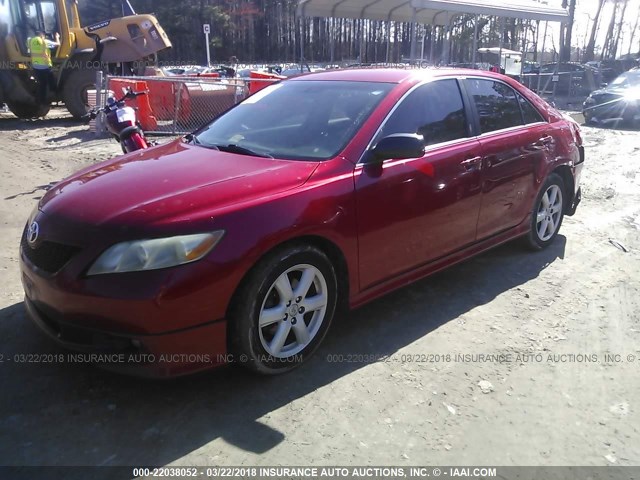 4T1BE46K88U248684 - 2008 TOYOTA CAMRY CE/LE/XLE/SE RED photo 2
