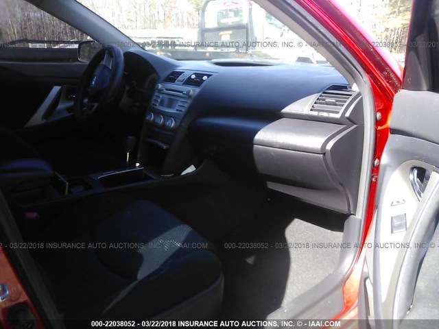 4T1BE46K88U248684 - 2008 TOYOTA CAMRY CE/LE/XLE/SE RED photo 5