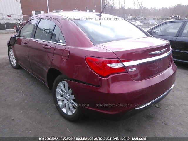 1C3CCBBG2DN569522 - 2013 CHRYSLER 200 TOURING RED photo 3