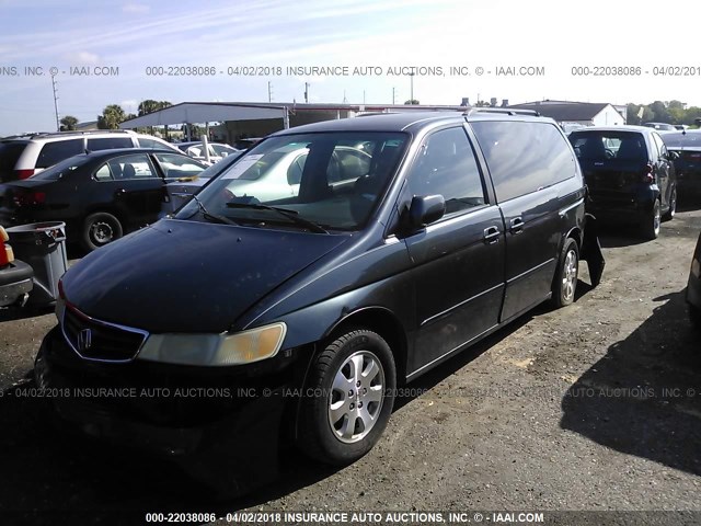 5FNRL18974B058833 - 2004 HONDA ODYSSEY EXL GRAY photo 2