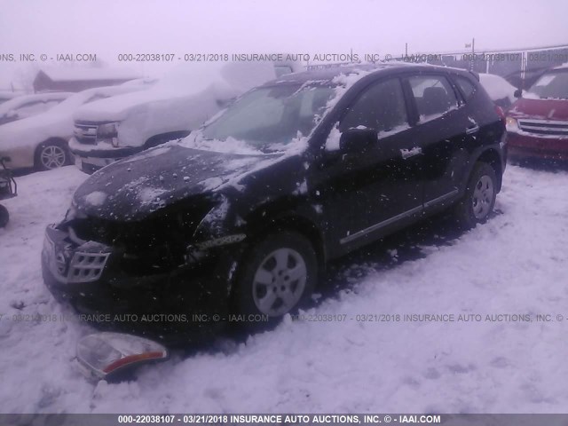 JN8AS5MV7DW663879 - 2013 NISSAN ROGUE S/SV BLACK photo 2