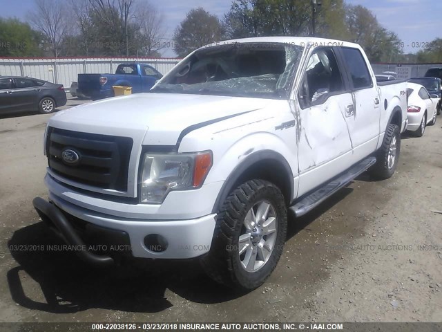 1FTFW1EV7AFB76139 - 2010 FORD F150 SUPERCREW WHITE photo 2