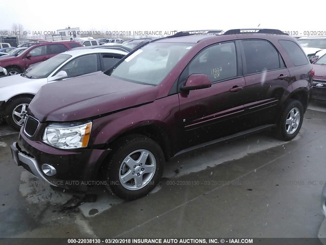 2CKDL33F286059735 - 2008 PONTIAC TORRENT RED photo 2