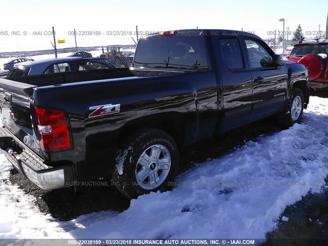 1GCRKTE71CZ317519 - 2012 CHEVROLET SILVERADO K1500 LTZ BLACK photo 4