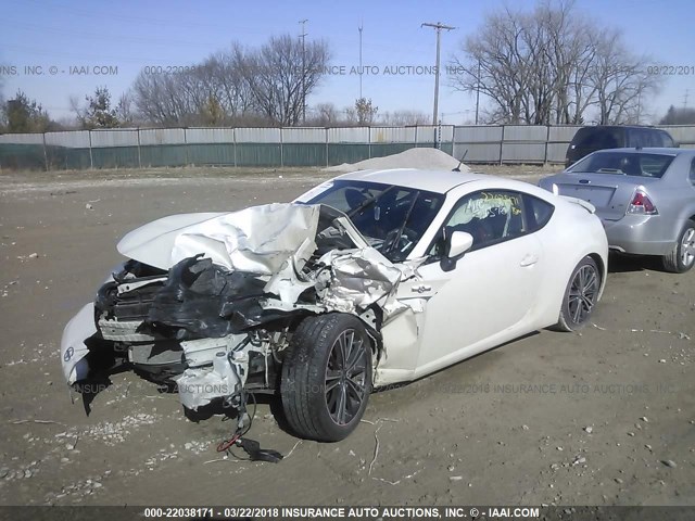 JF1ZNAA12E8703670 - 2014 TOYOTA SCION FR-S თეთრი ფოტო 2