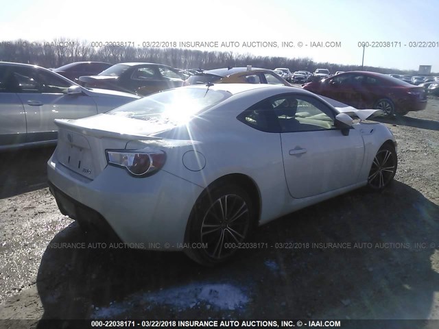JF1ZNAA12E8703670 - 2014 TOYOTA SCION FR-S თეთრი ფოტო 4