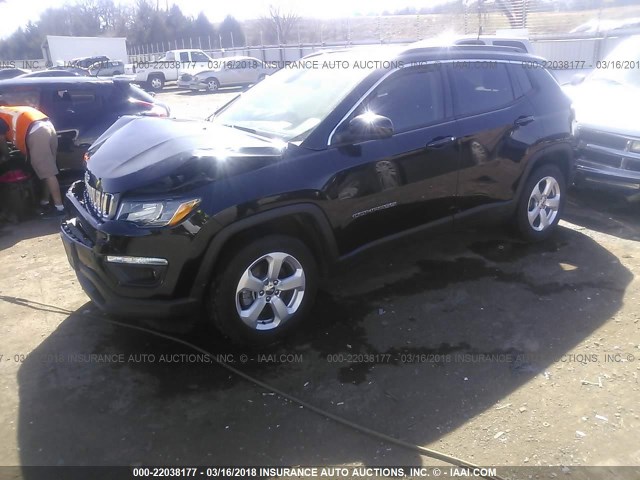 3C4NJDBB2HT607105 - 2017 JEEP COMPASS LATITUDE 黑色 照片 2