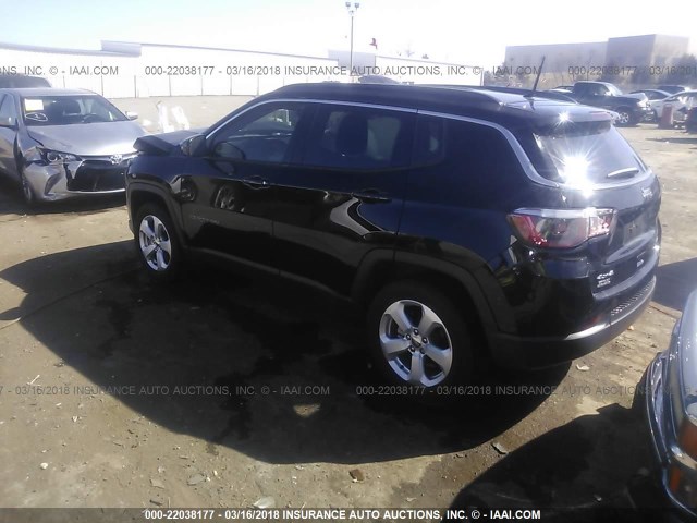 3C4NJDBB2HT607105 - 2017 JEEP COMPASS LATITUDE 黑色 照片 3