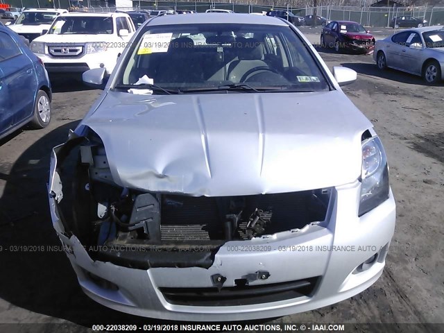 3N1AB6AP3BL641343 - 2011 NISSAN SENTRA 2.0/2.0S/SR/2.0SL SILVER photo 6