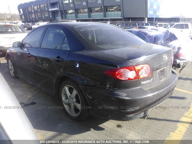 1YVFP80CX35M36242 - 2003 MAZDA 6 I BLACK photo 3