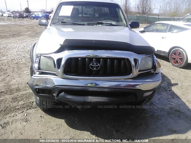 5TEWM72N21Z848463 - 2001 TOYOTA TACOMA XTRACAB SILVER photo 6