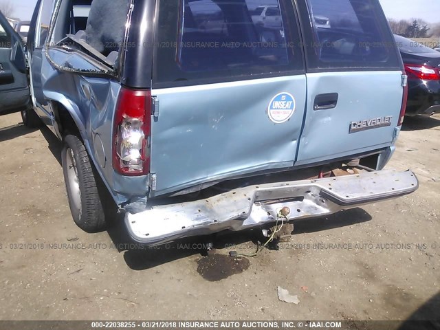 1GNEC16K0PJ339901 - 1993 CHEVROLET SUBURBAN C1500 BLUE photo 6