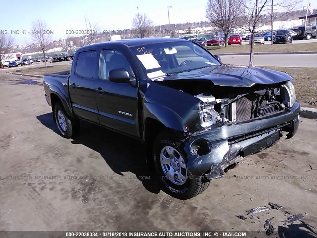 3TMLU42N69M026033 - 2009 TOYOTA TACOMA DOUBLE CAB მწვანე ფოტო 1