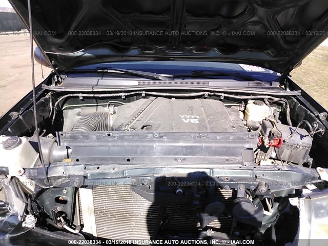 3TMLU42N69M026033 - 2009 TOYOTA TACOMA DOUBLE CAB მწვანე ფოტო 10