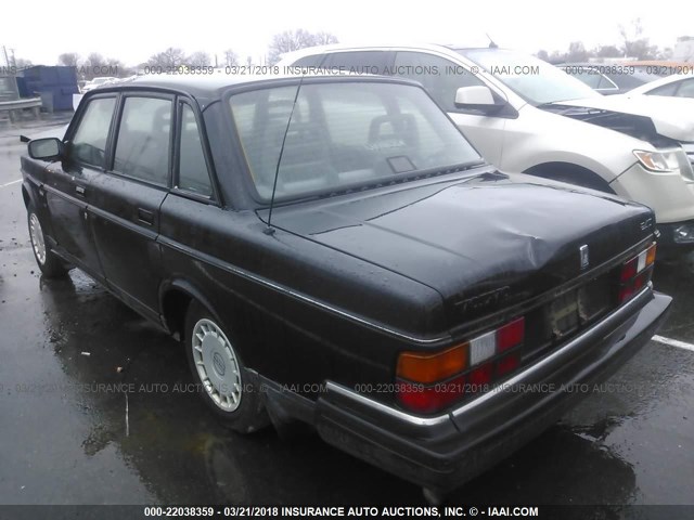 YV1AS8803N1467782 - 1992 VOLVO 240 GL BLACK photo 3