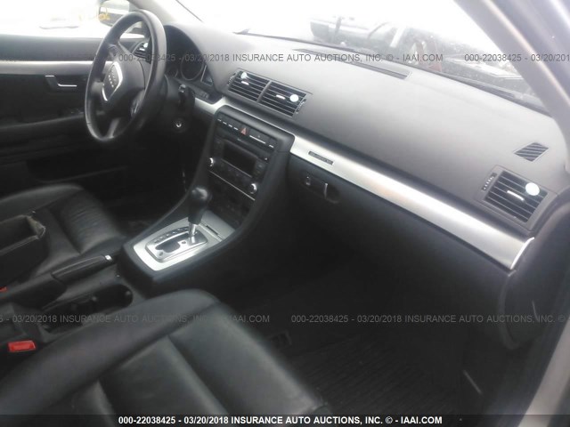 WAUDF78E37A051843 - 2007 AUDI A4 2.0T QUATTRO SILVER photo 5