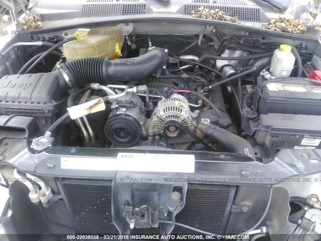 1J4GL48K97W575086 - 2007 JEEP LIBERTY SPORT Gümüş foto 10