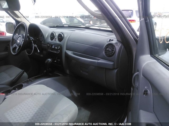 1J4GL48K97W575086 - 2007 JEEP LIBERTY SPORT Gümüş foto 5