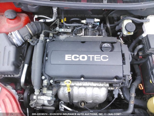 KL1TD5DE7BB120025 - 2011 CHEVROLET AVEO LS/LT 红色 照片 10