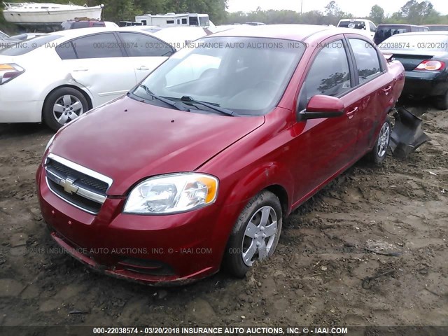 KL1TD5DE7BB120025 - 2011 CHEVROLET AVEO LS/LT 红色 照片 2