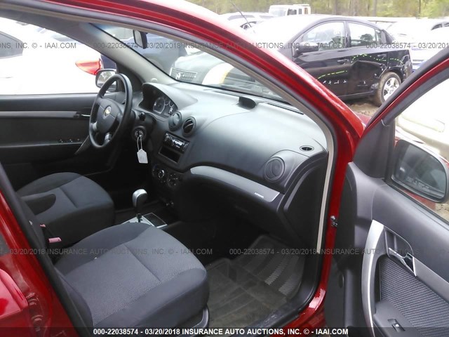 KL1TD5DE7BB120025 - 2011 CHEVROLET AVEO LS/LT 红色 照片 5
