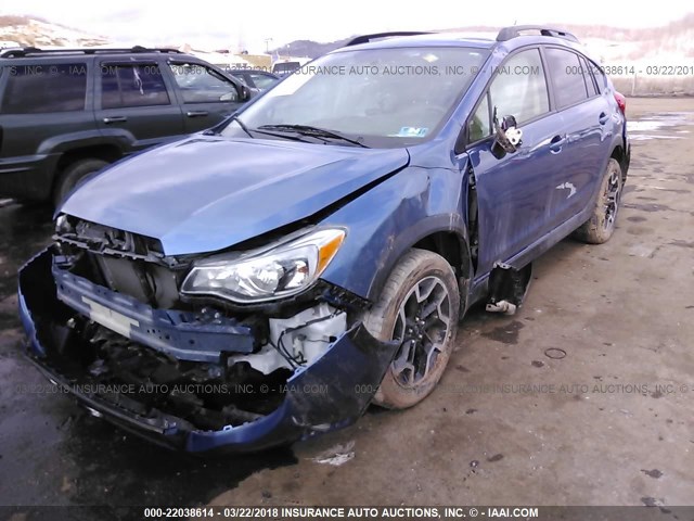 JF2GPABC3G8300524 - 2016 SUBARU CROSSTREK PREMIUM Mavi foto 2