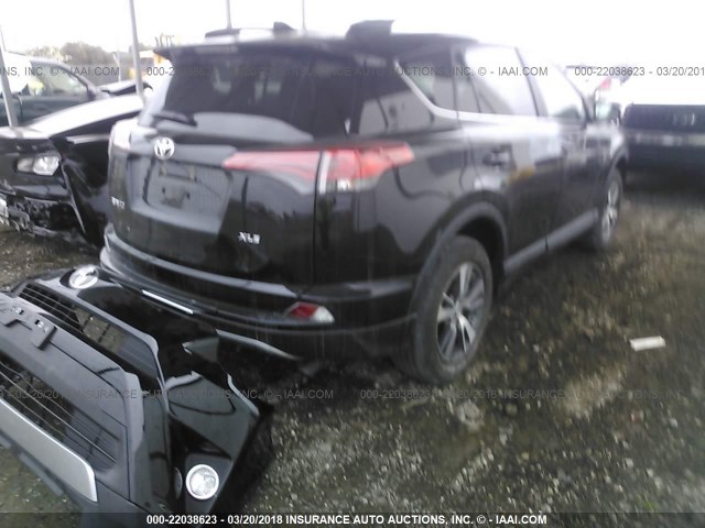 2T3WFREV2HW384890 - 2017 TOYOTA RAV4 XLE BLACK photo 4