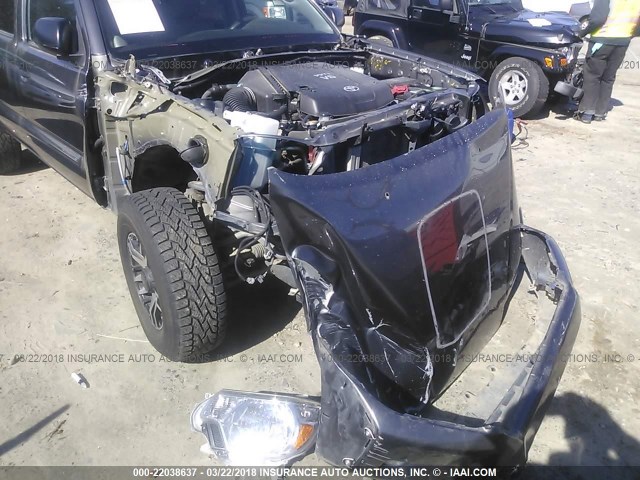 5TFJU4GN7EX061538 - 2014 TOYOTA TACOMA DOUBLE CAB PRERUNNER GRAY photo 6