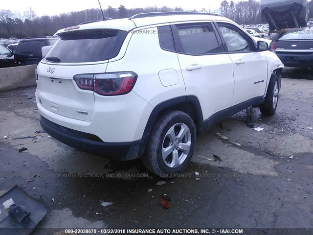 3C4NJDBB4JT114922 - 2018 JEEP COMPASS LATITUDE 白色 照片 4