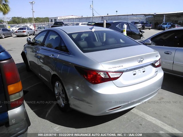 5NPEC4AC4BH001848 - 2011 HYUNDAI SONATA SE/LIMITED SILVER photo 3